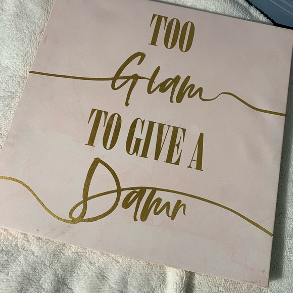 “Too Glam to Give a Damn” Canvas - Picture 3 of 4